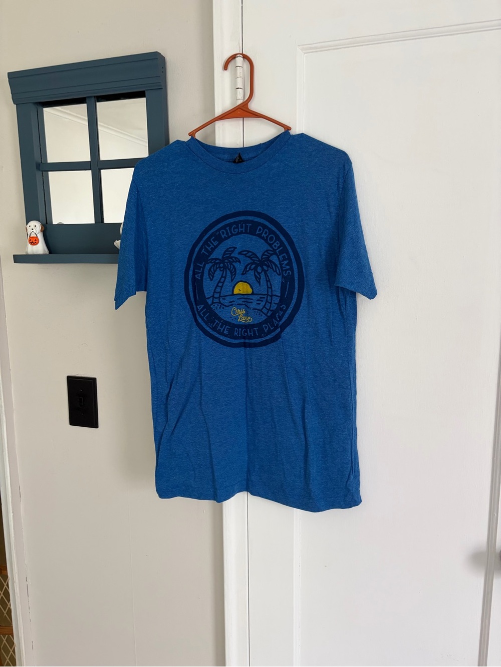 Blue Graphic Short-Sleeve Men’s Chris Lane Concert T-Shirt